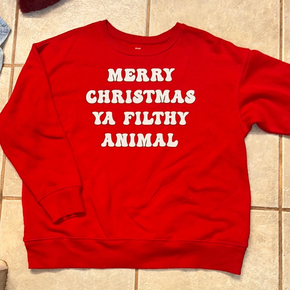 Holiday Time Festive Red Sweatshirt